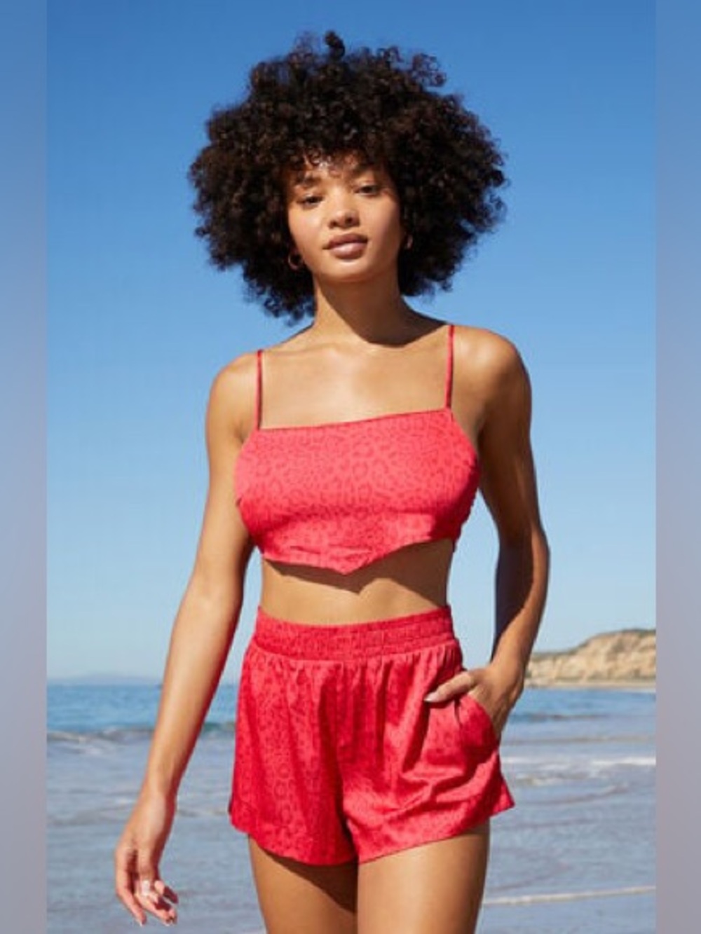 Storm Reid x PacSun Red Leopard Print Resort Wear